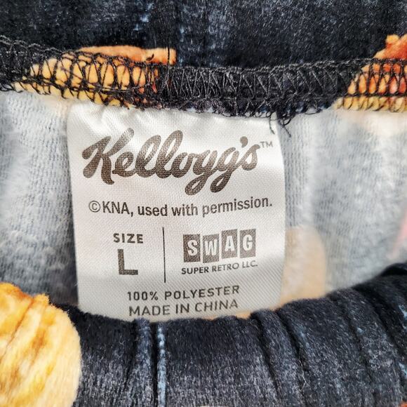 Kellogg's Eggo Waffle Print Drawstring Waist Pajamas Pants Men’s Size L - Picture 4 of 5